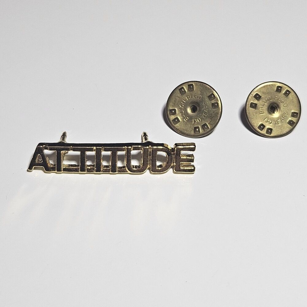 Vintage Attitude Gold Tone Enamel Lapel Hat Pin
